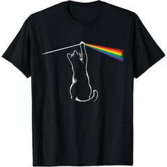 Playing with Light Cat Funny T-Shirt