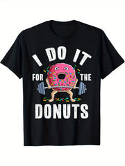 Funny Weightlifting Gym Bodybuilding Deadlift Workout Donut Unisex T-Shirt