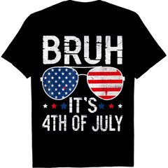 Funny 4th Of July USA Flag Cool American Patriotic Independence Day Unisex Tee