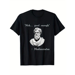 Men's Lighthearted Greek Inspired Graphic T-Shirt