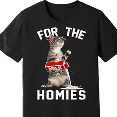 Funny Gangsta Cat Milk Carton Tabby Urban Streetwear Unisex Shirt
