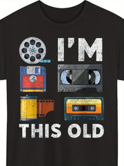 I'm This Old Vintage Media Classic Tech Retro Nostalgia Funny Gift Unisex Tee