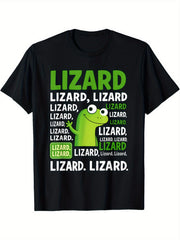 Lizard Meme Funny Weirdcore Animal Casual Short Sleeve Cotton Gift Unisex Tee