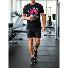 Funny Kinda Fat Kinda Fit Donut Lifting Gym Workout Humor Meme Gift Unisex Tee