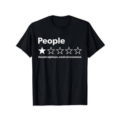 One Star Absolute Nightmare Would Not Recommend Funny Review T-Shirt