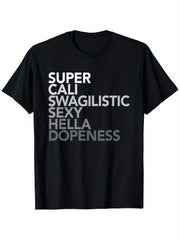 Bold Black Slogan Print Funny Casual Gym Party All Season Gift Comfort UnisexTee