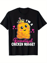 Beautiful Chicken Nugget Kawaii Christmas Cute Foodie Humor Trendy Unisex Tee