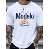 100% Cotton Men's Premium Cotton T-Shirt - Casual Crew Neck Short Sleeve