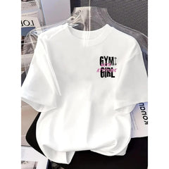 Gym With A Girl Funny Fitness Couple Workout Humor Gym Partner Unisex Shirt