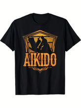 Men'S Aikido Martial Arts Fighter Training T-Shirt | Heavyweight Tee