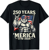 250 Anniversary USA Patriotic Flag 250th 4th of July 2026 Unisex T-Shirt