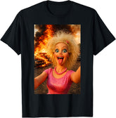 Funny Doll Face Meme Expression Crazy Doll Hilarious Meme T-Shirt