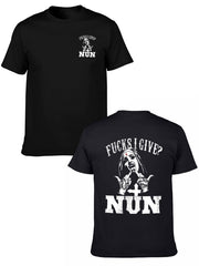 F@ck I Give Nun T-shirt - Double Sided Shirt