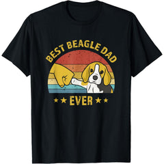 Cute Best Beagle Dad Ever Vintage T-Shirt