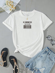 KINDNESS Graphic Tees Women Tops