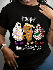 Happy HalloThanksMas Holiday Season Sweatshirt – Gnome Design Tee