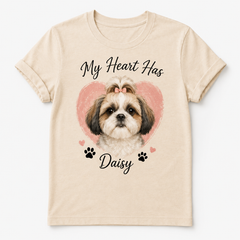 Personalized Pet T-Shirt Custom Dog Cat Photo Graphic Tee for Pet Mom and Dad