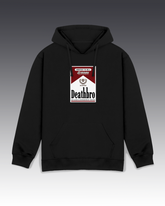 DIYANYONE Original "Deathbro" Hoodie - Heavyweight Cotton Blend Pullover, Dark Humor Pop Culture Graphic Hoodies