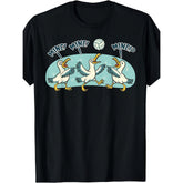 Save Miners Seagull Funny Volleyball Player Beach Game T-Shirt Retro Sports Humor Graphic Tee Unisex Summer Casual Top Soft Cotton Crew Neck Vintage Style