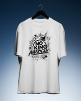 DIYANYONE Original Cotton Tee: NO KING AMERICAN Graffiti Style