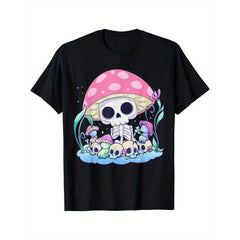 Skull Mushroom Shirt Pastel Goth Country Halloween Men's T-Shirt