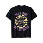 funny bat sky kittens halloween t shirt