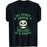 My Spirit Animal Is A Panda Kawaii Anime Graphic T-Shirt Cute Panda Lover Gift Unisex Summer Casual Top Soft Cotton Crew Neck Vintage Style