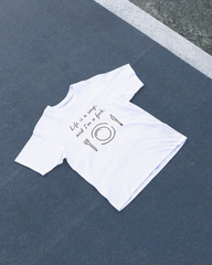 DIYANYONE Original "Life is a Soup" Cotton T-Shirt - Funny Cold Joke Pun Graphic Tee, Quirky Minimalist Humor Style