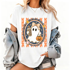 Coffee Ghost Tee | Halloween Coffee Lover Tee | Spooky Graphic Tee | Ghost Shirt | Fall Shirt | Cute Halloween Tee