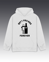 DIYANYONE Original "BEST FRIENDS FOREVER" Hoodie - Heavyweight Cotton Blend Pullover, Funny Alcohol Humor Hoodies