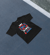 DIYANYONE Original Cotton Tee: NO KING IN AMERICAN Geometric Flag