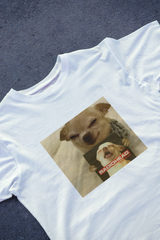 DIYANYONE Original Chihuahua Meme "The Bends" Cotton T-Shirt - Dogs Memes Band Culture Parody Tee, Indie Rock Fan Style