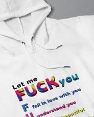 DIYANYONE Original Positive Vibes Hoodie: F.U.C.K. Acronym Sweater