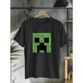 100% Cotton Minecraft Creeper Big Face T-Shirt
