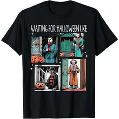 Spooky Halloween Waiting Lantern Decor T-Shirt