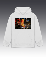 DIYANYONE Original Wendy's Retro Film Hoodie - Heavyweight Cotton Blend Pullover, Nostalgic Fast Food Aesthetic Hoodies