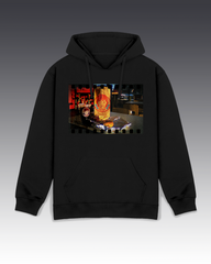 DIYANYONE Original Wendy's Retro Film Hoodie - Heavyweight Cotton Blend Pullover, Nostalgic Fast Food Aesthetic Hoodies