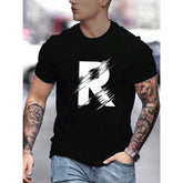Men's Summer Letter Print Casual T-Shirt