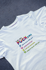 DIYANYONE F-WORD Happy T-shirt