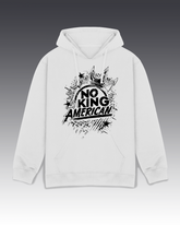 DIYANYONE Original Cotton Hoodie: NO KING AMERICAN Splatter Graphic