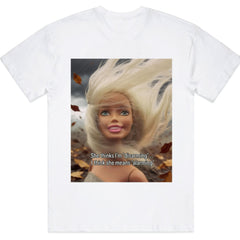 She Thinks I‘m Disarming, I Think She Means Alarming Funny Black Doll T-Shirt - Sarcastic Humor Graphic Tee, Unisex Casual Top