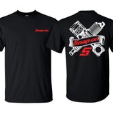 Snap-On T-Shirt with Engine Parts Graphic T-Shirt for Mechanics, Ideal for Daily