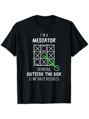 Funny Mediator T-Shirt, Suitable for Unisex Casual Round Neck Outdoor Short-Sleeved TShirt