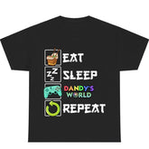 Eat Sleep Dandy’s World Repeat Funny Gaming Saying Meme Cute T-Shirt