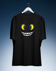 DIYANYONE Original Creepy Cute Tee: Cartoon Dragon Eyes & Smile