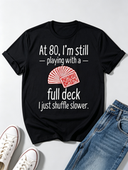Funny 80th Birthday Gift T-Shirt for Men & Women - 80 Year Old Milestone Card Design