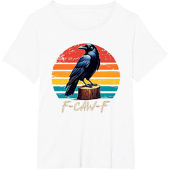Vintage Halloween F Caw F Crow Graphic T-Shirt