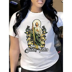 Floral Halo Design Faith-Inspired Graphic Tee