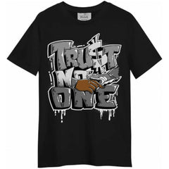 Trust No One Graffiti Money Graphic T-Shirt