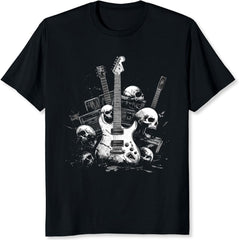 Men’s Vintage Y2K Rock Shirt for Men Skull Punk Metal Graphic Tee